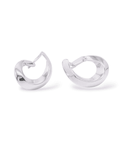 925 Ayar Gümüş Modern Damla Form Küpe