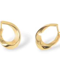 925 Ayar Gümüş Modern Damla Form Küpe