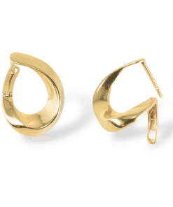 925 Ayar Gümüş Modern Damla Form Küpe