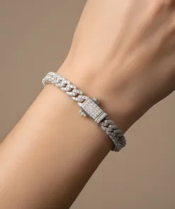 Unisex Gümü? Küba Bileklik