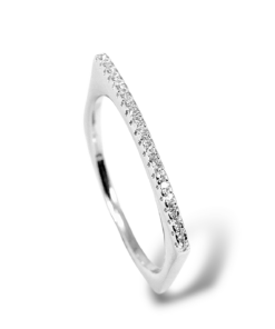 925 Ayar Gümüş Minimal Taşlı Geometrik Yüzük – Rose, Sarı Gold Ve Beyaz