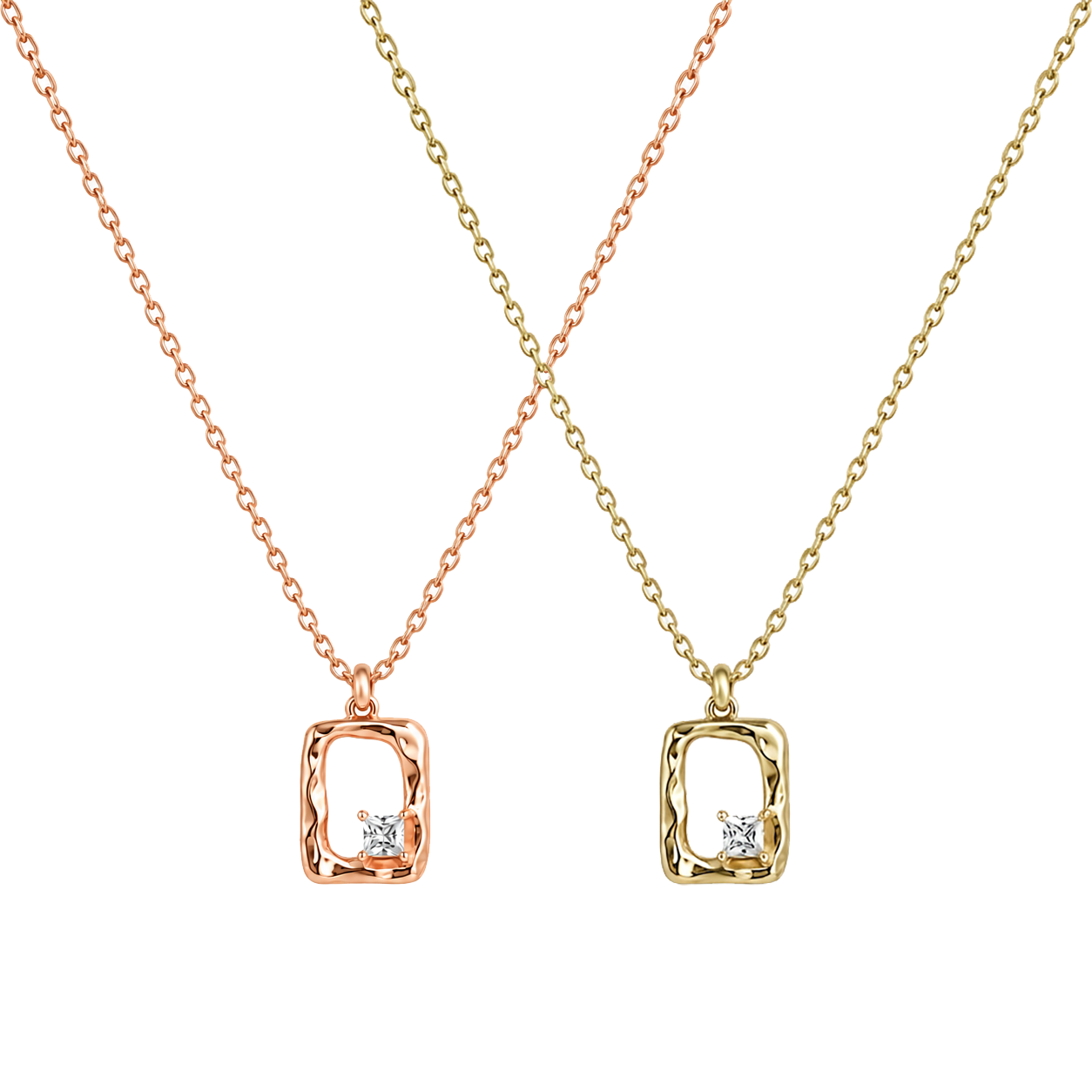 Dikdörtgen Zirkon Taşlı 925 Ayar Gümüş Kolye 925 ayar gümüş dikdörtgen zirkon taşlı kolye